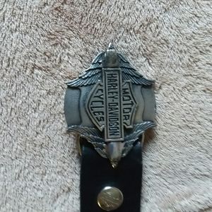 Harley Davidson Zipper Belt with Buckle